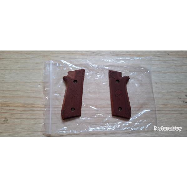 Plaquette Bois Grav� Taurus PT 92 - occasion