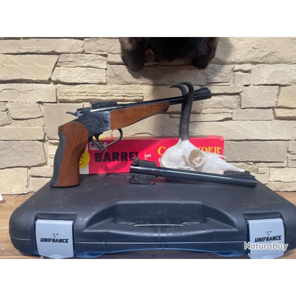 Pistolet Thompson Center Contender avec 2 canons de 10"  - 1 � sans prix de r�serve