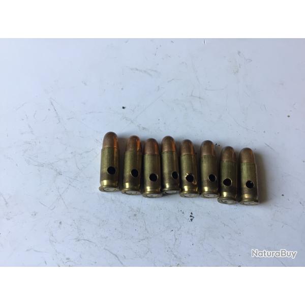 VENDU PAR LE-CUIRASSIER LOT N�1 DE 8 BALLES CALIBRE 6,35 MM NEUTRALISEES