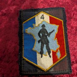 Insigne tissu militaire 4 r&eacute;gion militaire