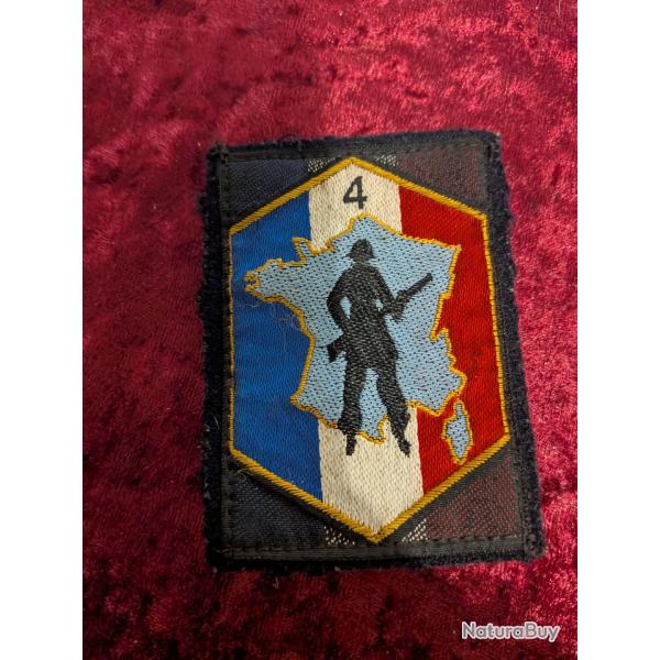 Insigne tissu militaire 4 r�gion militaire