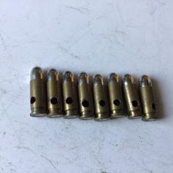 VENDU PAR LE-CUIRASSIER LOT N&deg;2 DE 8 BALLES CALIBRE 6,35 MM NEUTRALISEES