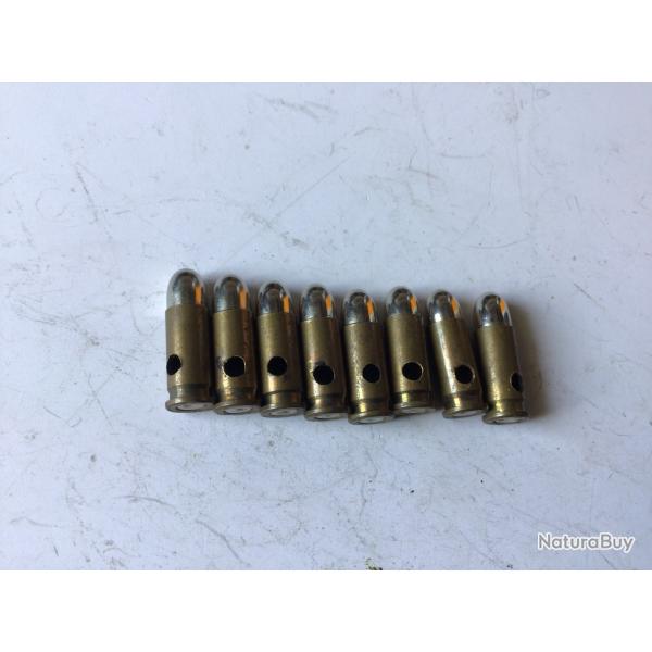 VENDU PAR LE-CUIRASSIER LOT N�2 DE 8 BALLES CALIBRE 6,35 MM NEUTRALISEES