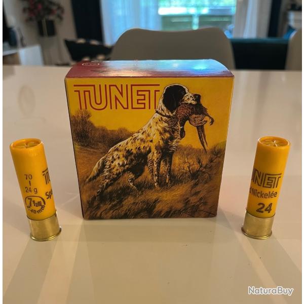 � SAISIR CARTOUCHES TUNET SPEED NICKEL�E CAL 20/70 24 GR PB 7,5 A 1 EURO LIVRAISON OFFERTE