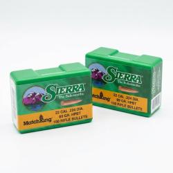 Ogives Sierra .224 69GRS HPBT