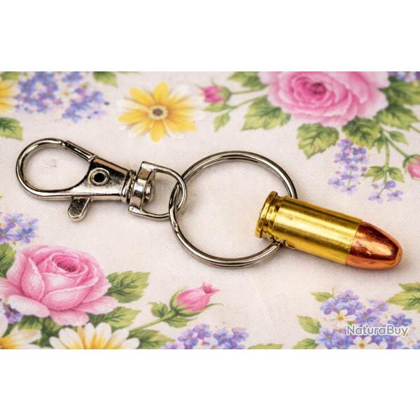 Porte clef avec balle de 9 mm neutralis�