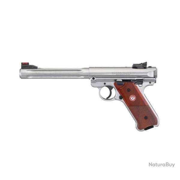 Pistolet RUGER Mark IV Inox Hunter Flut� Cal.22LR