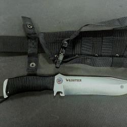 COUTEAU TX BOWIE MANCHE PARACORDE NOIRE