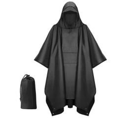Poncho Cape de Pluie 3-en-1 : Imperm&eacute;able Multifonctionnel Plein Air LIVRAISON GRATUITE