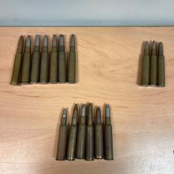 Lot de balle calibre 6,5 - 7 et 8 x57 pour collection