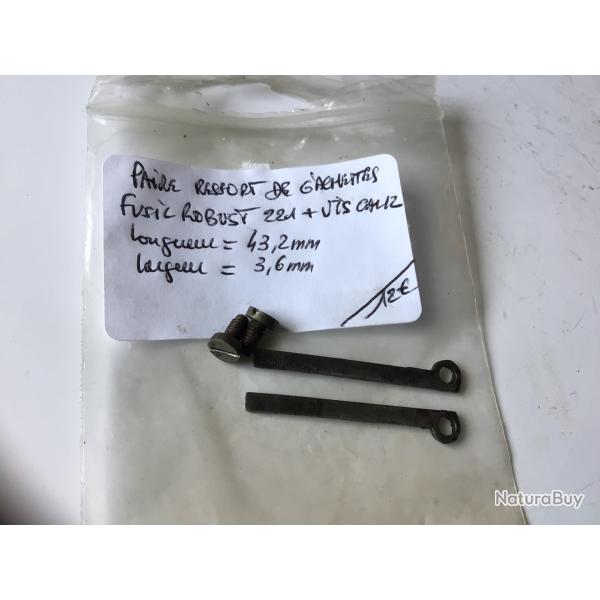 VENDU PAR LE-CUIRASSIER PAIRE DE RESSORT +VIS DE G�CHETTES FUSIL ROBUST 221 CAL 12 ANCIEN MOD�LE