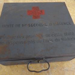 caisse croix rouge FR d&eacute;fense passive vide seconde guerre ww2 pour chef ilot blitz bombardement