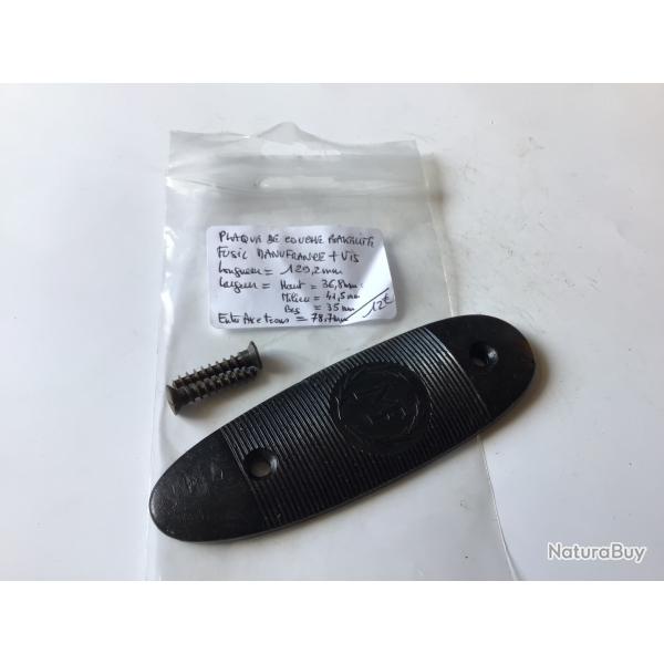 VENDU PAR LE-CUIRASSIER PLAQUE DE COUCHE BAK�LITE POUR HAMMERLESS MANUFRANCE AVEC VIS