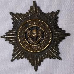 Cap badge insigne de casquette Anglais The CHESHIRE R&eacute;giment WW1