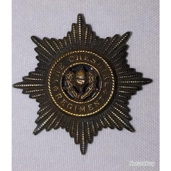 Cap badge insigne de casquette Anglais The CHESHIRE R�giment WW1