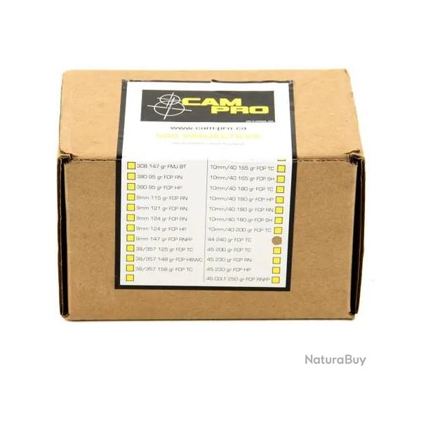 Ogives CAM PRO calibre 44 FCP-TC 240gr x500