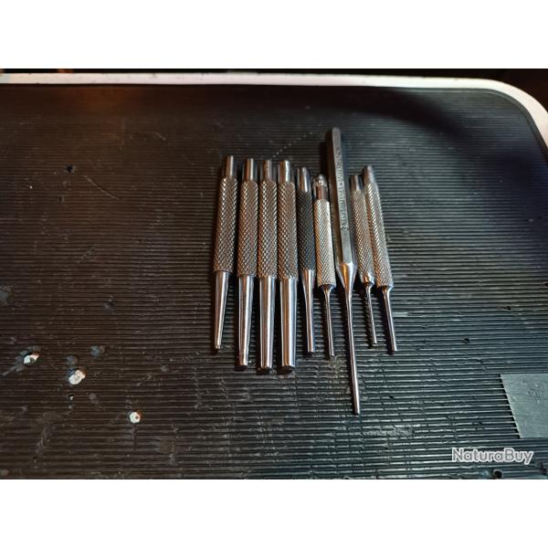 Lot chasse goupilles professionnel petit diam�tre