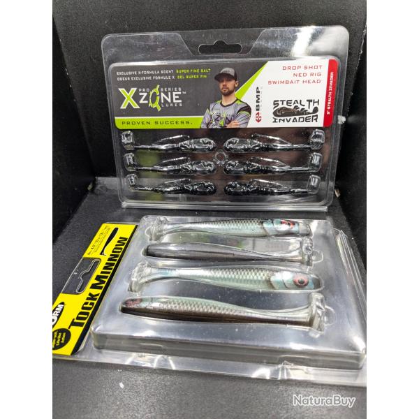 Lot487 /1 blister X-ZONE + 1 BLISTER STORM...... fish and Fishing leurres.