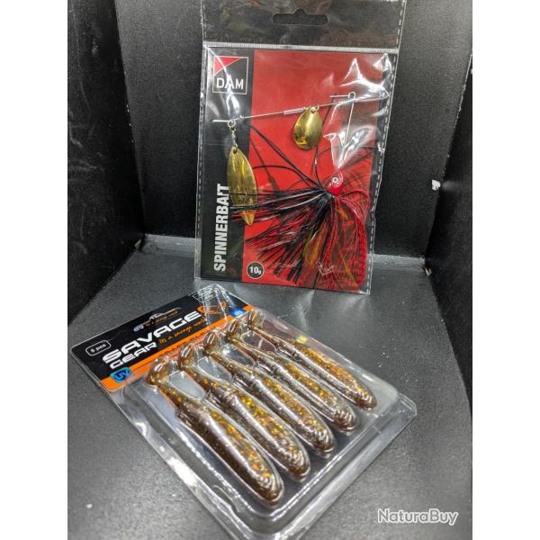 Lot488 /1 SPINNER DAM 10 GRANDE + 1 blister SAVAGE GEAR ( UV) ...... fish and Fishing leurres.