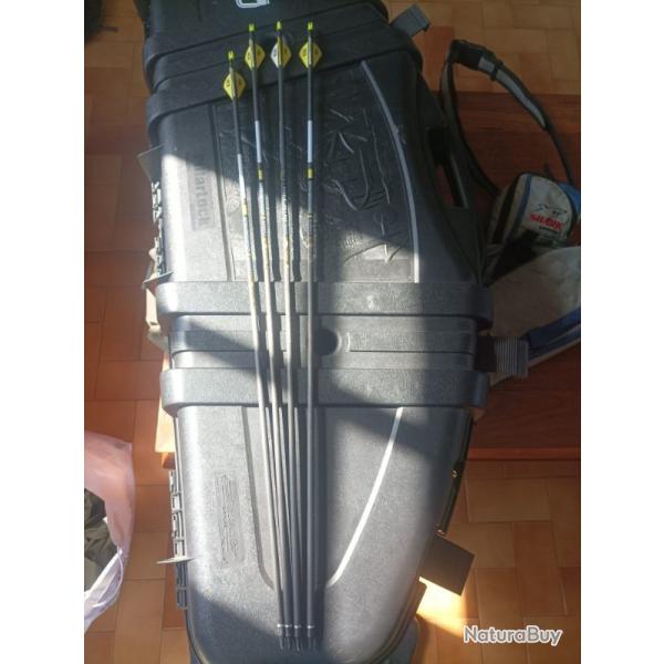 Lot de 4 fl�ches solognac carbon