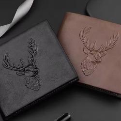 Portefeuille T&ecirc;te de Cerf....ENCHERE 1 EURO