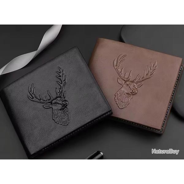 Portefeuille T�te de Cerf....ENCHERE 1 EURO