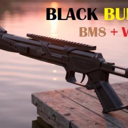 BLACK BUNKER BM8 (CARABINE DE SURVIE PLIABLE NOIRE 19.9 JOULES) cal. 4.5mm + LUNETTE DE VISEE
