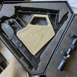 BLACK BUNKER BM8 (CARABINE DE SURVIE PLIABLE NOIRE 19.9 JOULES) cal. 4.5mm + LUNETTE DE VISEE