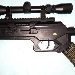 BLACK BUNKER BM8 (CARABINE DE SURVIE PLIABLE NOIRE 19.9 JOULES) cal. 4.5mm + LUNETTE DE VISEE