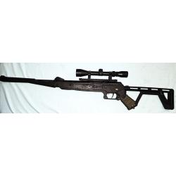 BLACK BUNKER BM8 (CARABINE DE SURVIE PLIABLE NOIRE 19.9 JOULES) cal. 4.5mm + LUNETTE DE VISEE