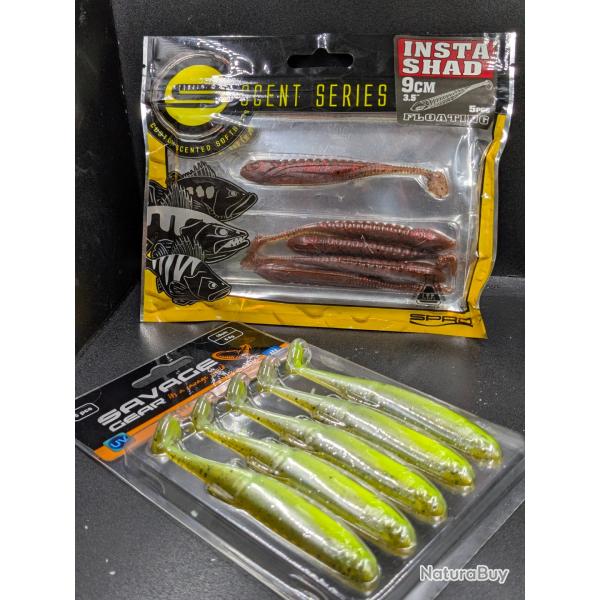 Lot489 /1 blister SPRO  + 1 blister SAVAGE GEAR ( UV) ...... fish and Fishing leurres.