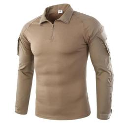 Tee-shirt, Sweet Chemise Militaire Manche Longue BROWN Id&eacute;al pour Airsoft, Chasse LIVRAISON GRATUITE