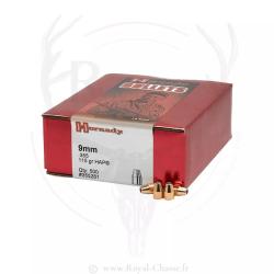 500 ogives Cal.9mm D.355 115Grs HAP HORNADY