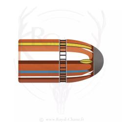 50 ogives Cal.45 D.458 350Grs INTERLOCK RN HORNADY