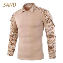 Tee-shirt, Sweet, Chemise Militaire Manche Longue SAND, Id&eacute;ale pour Randonn&eacute;e LIVRAISON GRATUITE
