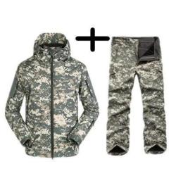 Ensemble Militaire Veste et Pantalon Ext&eacute;rieur Toutes Saisons ACU Coupe-Vent LIVRAISON GRATUITE