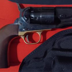 Revolver Subnose Pietta Colt 1860 Army Sheriff jasp&eacute; Cal. 44 - Code CC - 2008 - Excellent &eacute;tat.