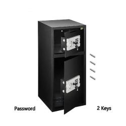 Coffre-Fort Num&eacute;rique Double Porte Espace de Stockage S&eacute;par&eacute; en Acier, Serrure LIVRAISON OFFERTE
