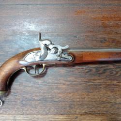 Fort pistolet de cavalerie prussien de Uhlans - &agrave; percussion - mod&egrave;le 1823-1838 - 1870 - BE