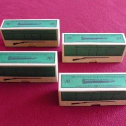 Lot de quatre boites pour cartouches 30-30 WCF