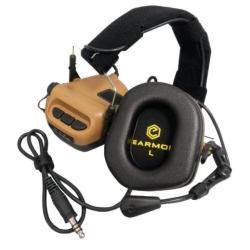 Casque Anti-Bruit EARMOR Electronique M32 Mod 3 COYOTE Tactique Militaire LIVRAISON GRATUITE