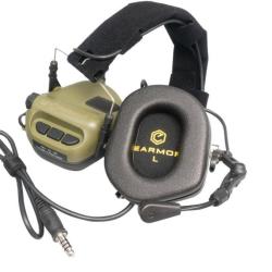 Casque Anti-Bruit EARMOR Electronique M32 Mod 3 Green Tactique Militaire LIVRAISON OFFERTE