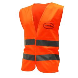 Gilet de traque l&eacute;ger fermeture velcro polyester orange