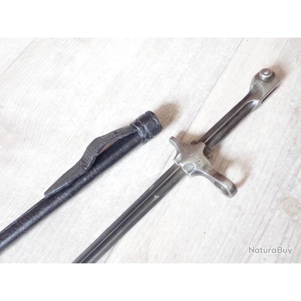 Baionnette de cycliste, Mdle 1900 SUISSE pour k11 ou K31 + fourreau cuir pour Gothard ?