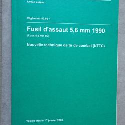 2000 Notice, r&egrave;glement, instruction sur le FASS 90 - Fusil d'assaut 5,6 mm 1990