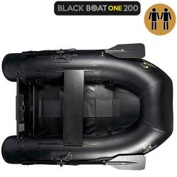 Bateau Pneumatique Carp Spirit Black Boat One 200 Plancher Lattes