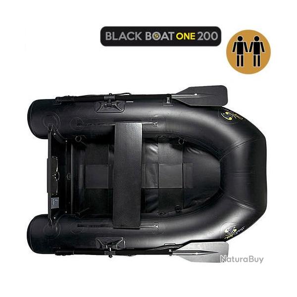 Bateau Pneumatique Carp Spirit Black Boat One 200 Plancher Lattes