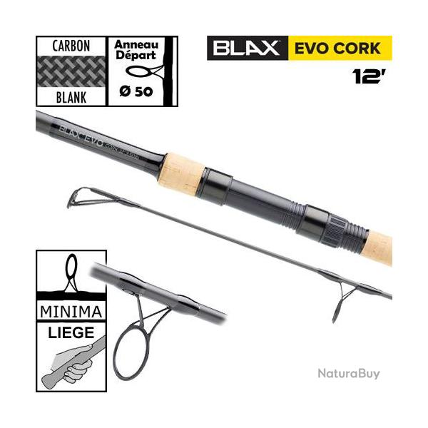 Canne Carp Spirit Blax Evo 50mm 12' 3.5lbs Full Cork