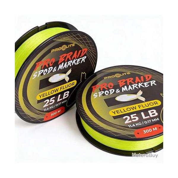 Tresse Pro Elite Spod & Marker Yellow Fluo 300m 0.17mm