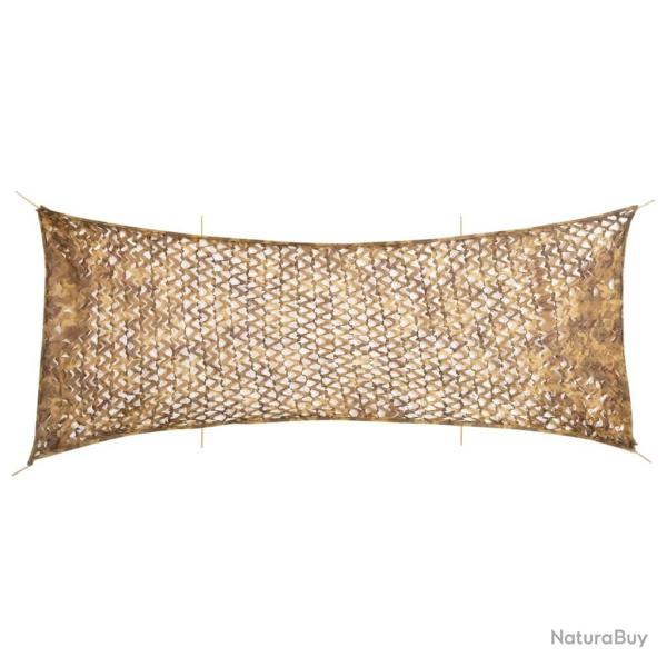 Filet de camouflage avec sac de rangement 721x294 cm sable alsavelo
